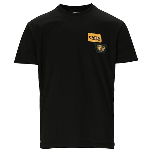 Áo Phông Dsquared2 Cotton Crew-neck T-shirt In Nero S74GD0802 Màu Đen