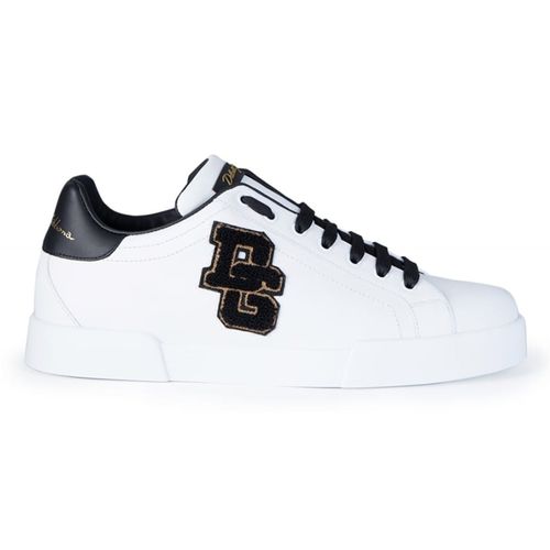 Giày Sneakers Dolce & Gabbana D&G Side Logo Low Tops CS1558 AH504 Màu Trắng Size 39
