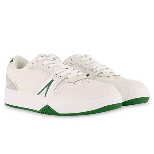 Giày Thể Thao Lacoste Men's L001 Wht/Grn Leather Sneakers Màu Trắng Xanh Size 40.5