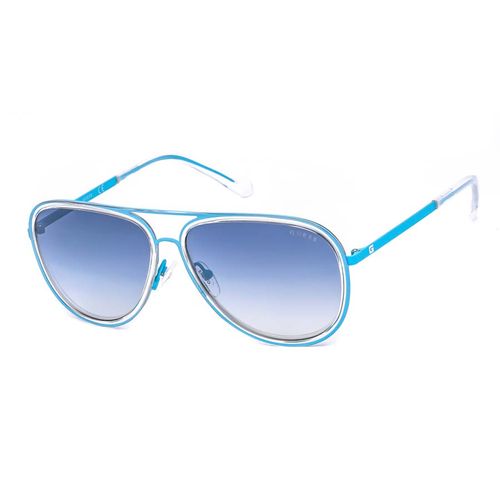 Kính Mát Guess Blue Aviator/Pilot Sunglasses GU698290W59 Màu Xanh Blue