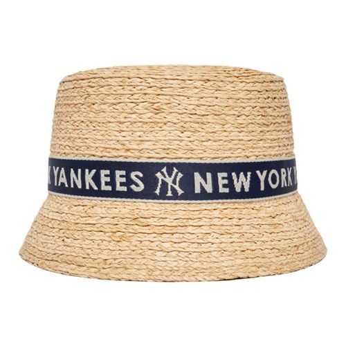 Mũ Cói MLB Raffia New York Yankees 3AHT08223-50NYS Màu Nâu Vàng