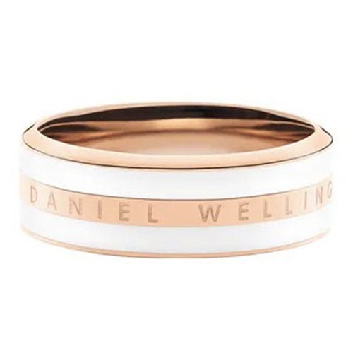 Nhẫn Daniel Wellington Emalie Ring Satin White DW00400039 Màu Vàng Hồng 56