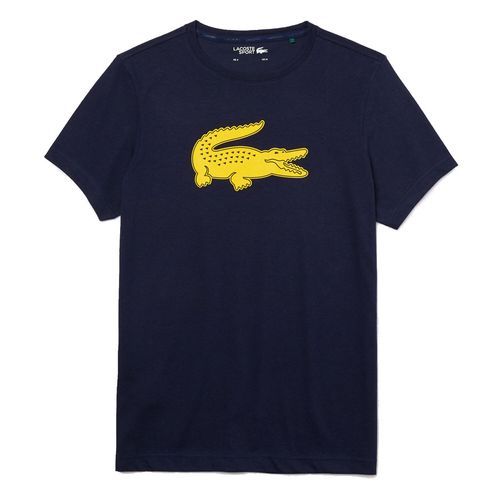 Áo Phông Lacoste Sport 3D Print Crocodile Breathable T-shirt Màu Xanh Navy Size S