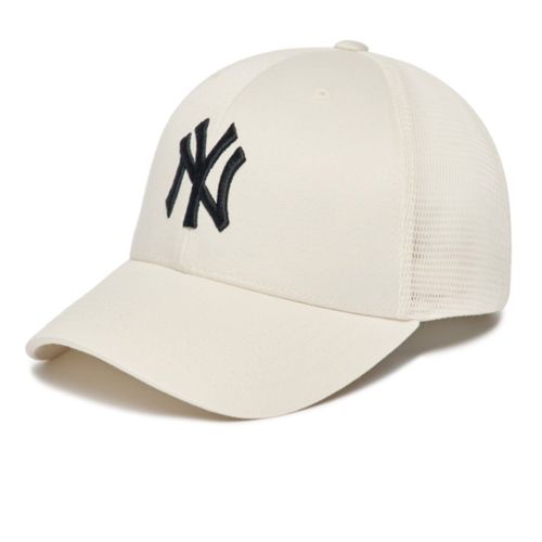 Mũ MLB Basic Mesh Cap New York Yankees 3AMC00123-50CRS Màu Trắng Kem