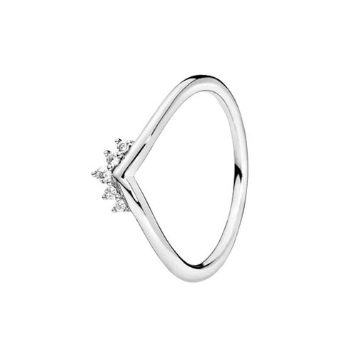 Nhẫn Nữ Pandora Tiara Wishbone Ring Màu Bạc