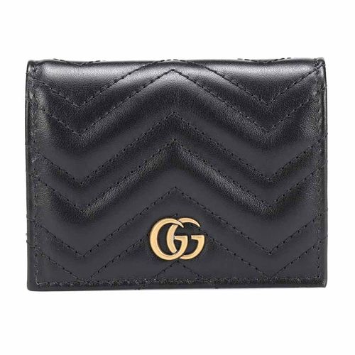 Ví Gucci GG Marmont Quilted Leather Wallet Womens Black Màu Đen
