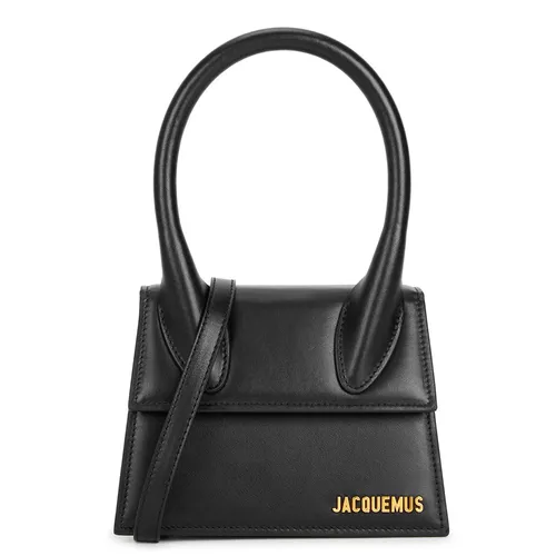 Mua Túi Xách Jacquemus Le Chiquito Moyen Black Leather Top Handle Bag