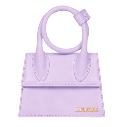 Túi Xách Jacquemus Le Chiquito Noeud Coiled Handbag Lilac Size 18 Màu Tím