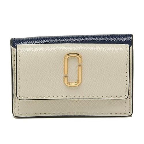 Ví Nữ Marc Jacobs Snapshot Mini Tri-fold Leather Wallet M0013597-178 Màu Be Navy