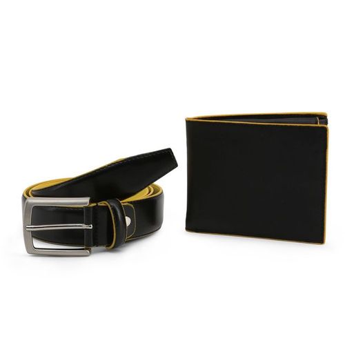 Set Ví + Thắt Lưng Nam Made In Italy Gift Box Belt + Wallet Lucio_Nero-Giallo Màu Đen - Vàng
