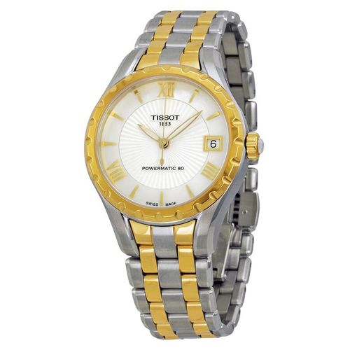 Đồng Hồ Nữ Tissot T-Lady Automatic White Mother Of Pearl Dial Two-Tone Ladies Watch T0722072211800 Phối Màu