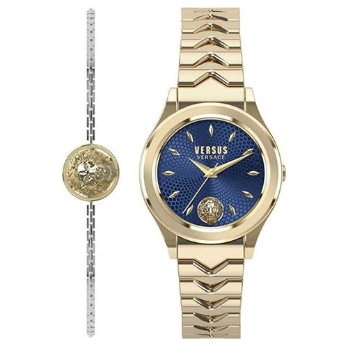 Đồng Hồ Nữ Versus Versace Mount Pleasant Women's Watch VSP563119 Màu Xanh Vàng (Kèm Lắc Tay)