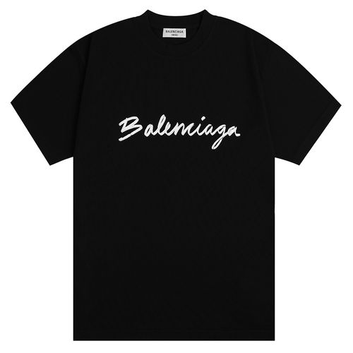 Áo Phông Balenciaga Medium In Black 612965 TMVB41070 Màu Đen