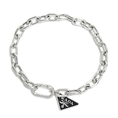 Vòng Đeo Tay Prada Triangle Chain Bracelet Bracelet 2JB357 Màu Bạc
