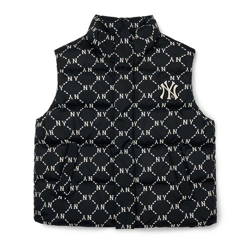 Áo Ghi Lê MLB Monogram Vest New York Yankees 3ADVM2026-50BKS Màu Đen