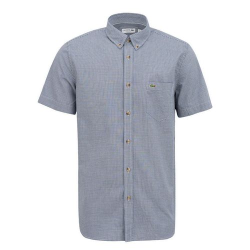 Áo Sơ Mi Lacoste Regular Fit Gingham Cotton Shirt Ch0004 0Y1 Màu Xanh Kẻ Size S