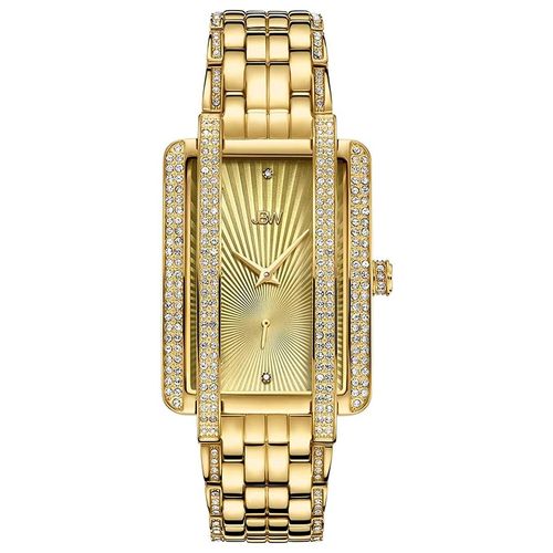 Đồng Hồ Nữ JBW Mink Diamond 18K Gold Plated Bracelet & Case Quartz Watch J6358B Màu Vàng