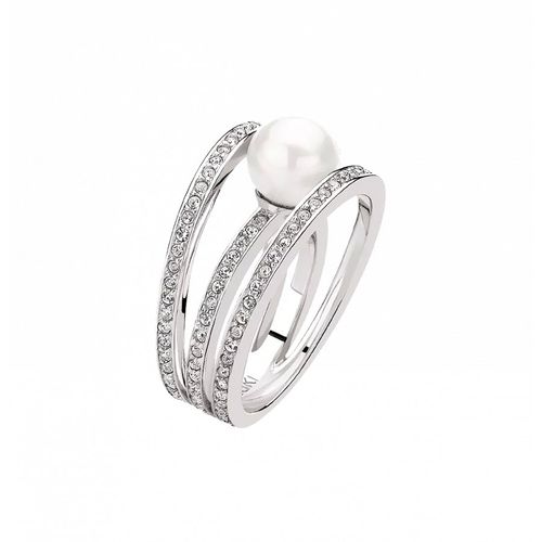Nhẫn Misaki Monaco Tease Ring Silver With White Cultured Pearls Màu Bạc