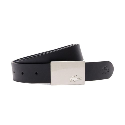 Thắt Lưng Lacoste Men's Reversible Leather Belt And 2 Buckles RC4012 3cm Màu Đen Size 100