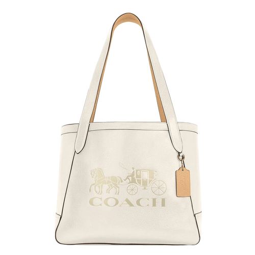 Túi Xách Coach Outlet Tote With Horse And Carriage Màu Trắng Kem