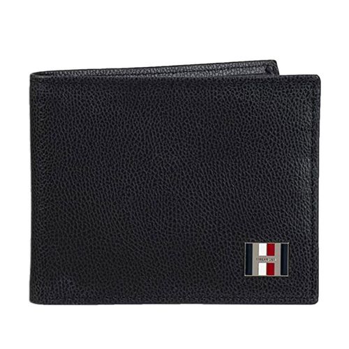 Ví Nam Tommy Hilfiger Men's Slim Bifold Leather Wallet Màu Đen