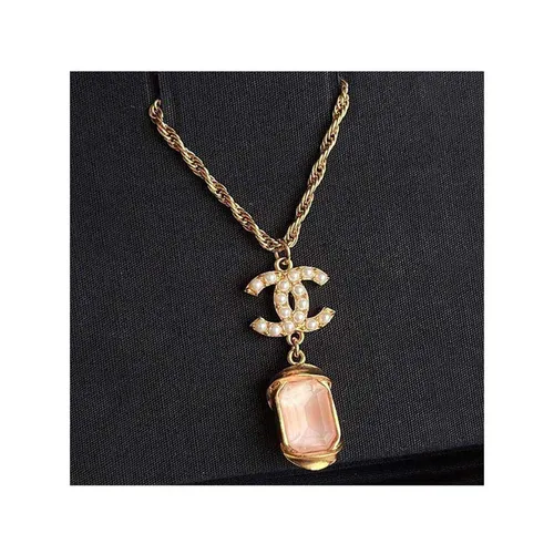Chanel CC Rhinestone Necklace  Rent Chanel jewelry for 55month