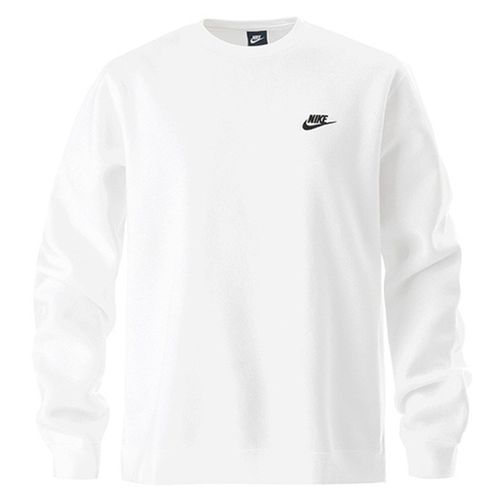Áo Thun Nike Club Swoosh Crew Sweatshirt In White 804340-100 Sweater Màu Trắng Size XL