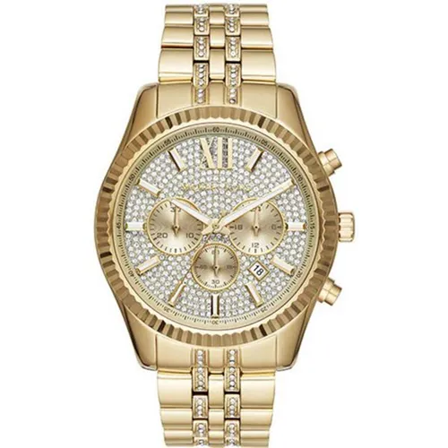 Oversized Lexington Goldtone Watch  Michael Kors
