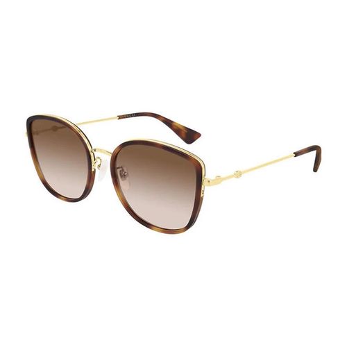 Kính Mát Gucci Havana Cat-Eye Ladies Sunglasses GG0606SK-003 56