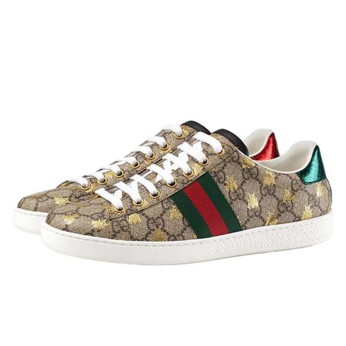Giày Gucci Unisex Ace GG Supreme Sneaker With Bees
