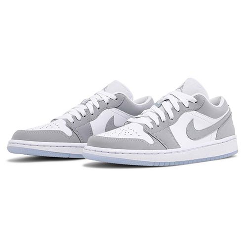 Giày Thể Thao Nike Air Jordan 1 Low White Wolf Grey DC0774-105 Màu Trắng Xám Size 40