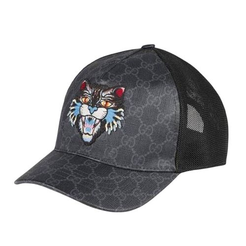 Mũ Gucci GG Supreme Baseball Hat With Angry Cat Size M