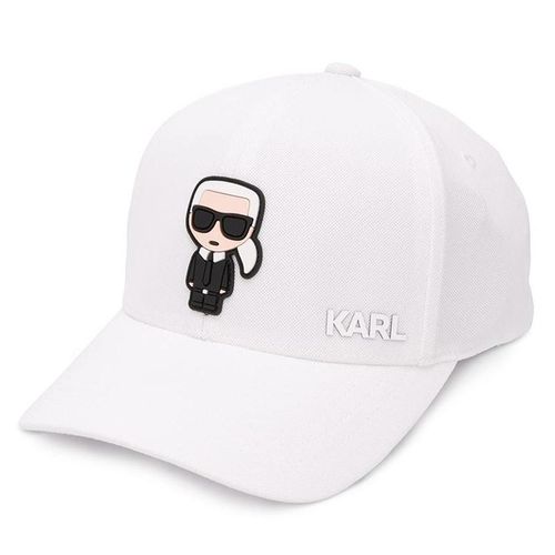 Mũ Karl Lagerfeld Ikonik Baseball Cap Màu Trắng