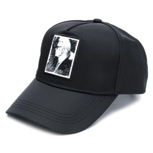 Mũ Karl Lagerfeld Portrait Baseball Cap Màu Đen