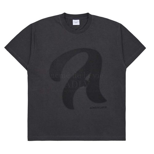 Áo Phông Acmé De La Vie ADLV A Stencil Logo Short Sleeve T-Shirt Charcoal Màu Than Chì