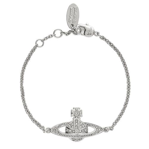 Vòng Đeo Tay Vivienne Westwood Mini Bas Relief Chain Bracelet Silver Màu Bạc