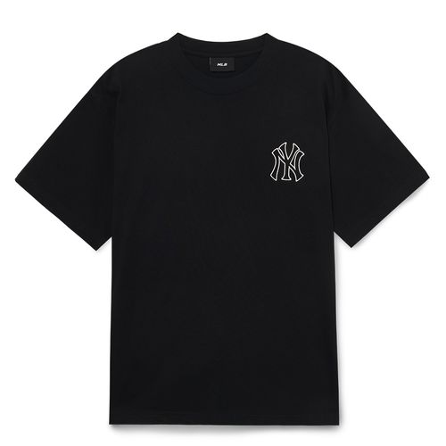 Áo Phông MLB Basic Mega Logo Overfit New York Yankees Tshirt 3ATSB0433-50BKS Màu Đen Size M
