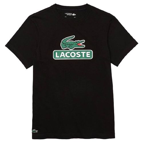 Áo Thun Lacoste SPORT Print Logo Breathable T-Shirt TH6909 Màu Đen Size S