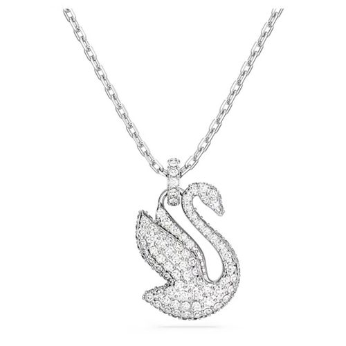 Dây Chuyền Swarovski Iconic Swan Pendant Swan, Medium, White, Rhodium Plated 5647872 Màu Bạc