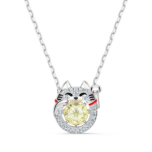 Dây Chuyền Swarovski Sparkling Dance Cat Necklace Light 5515438 Màu Bạc
