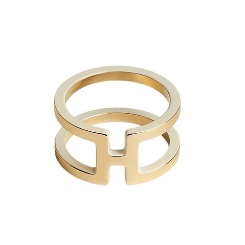 Nhẫn Khăn Choàng Hermès H En Rond Scarf 90 Ring Màu Vàng