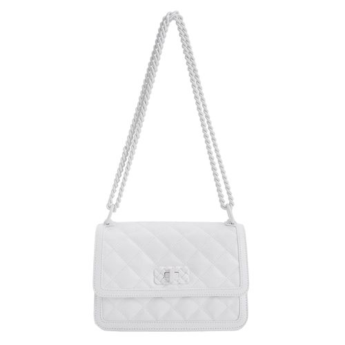White Quilted Chain Strap Shoulder Bag - CHARLES & KEITH VN