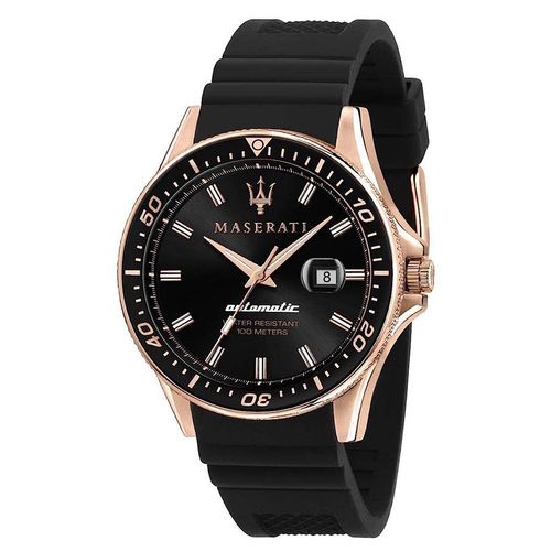 Đồng Hồ Nam Maserati Sfida Automatic Black Dial Men's Watch R8821140001 Màu Đen/ Vàng Hồng