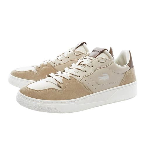 Giày Thể Thao Nam Lacoste Court-Lisse Leather Màu Be Size 41