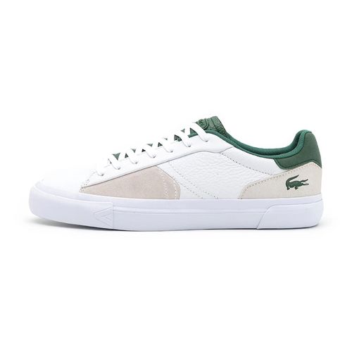 Giày Thể Thao Nam Lacoste L006 Leather Màu Trắng Size 42