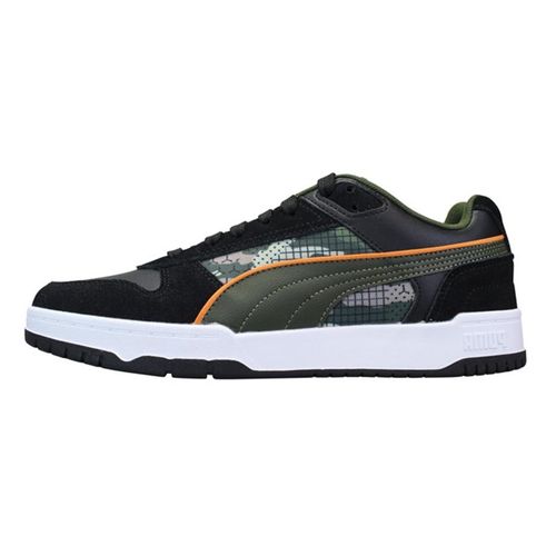 Giày Thể Thao Nam Puma Sneakers 386374-01 Rebound Game Low Sashiko Black Màu Đen Xanh Size 43