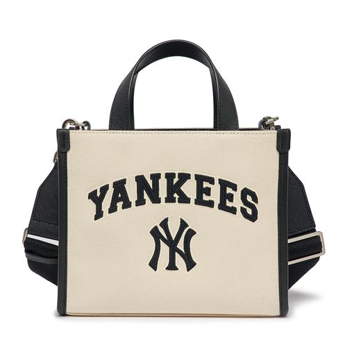 Túi Tote MLB Varsity Basic Canvas Mini Tote New York Yankees 3AORS083N-50CRD Màu Đen Kem