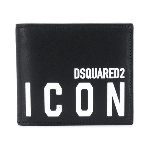 Ví Nam Dsquared2 Be Icon Dsquared2 Leather Wallet WAM001512903205 Màu Đen