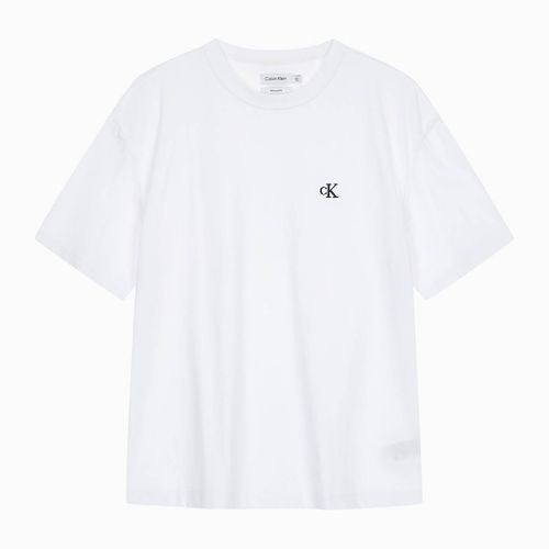 Áo Phông Nam Calvin Klein CK Logo Crew Neck T-Shirt 40HM229 Màu Trắng