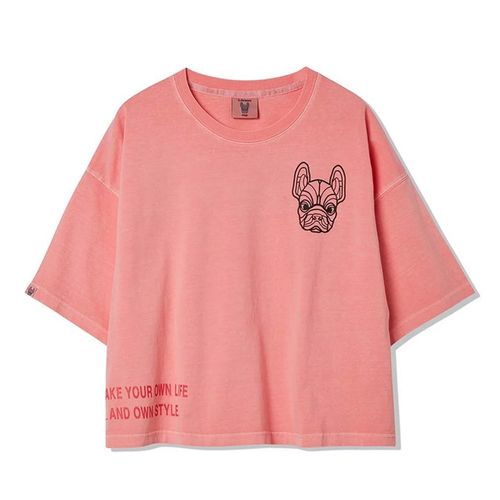 Áo Phông Nữ LifeWork Pigmented Short Pink Tshirt Màu Hồng